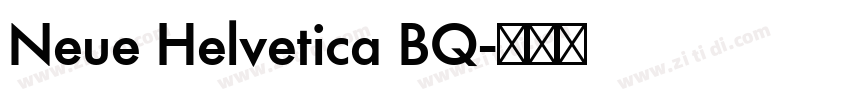 Neue Helvetica BQ字体转换
